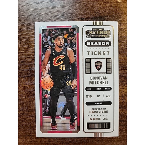 Donovan Mitchell 2022-23 Panini Contenders Season Ticket #39 - Cavaliers - NBA - Picture 1 of 2